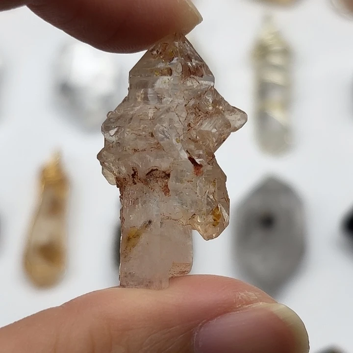 颈饰水晶未镶嵌巴基斯坦油胆闪灵钻35mm