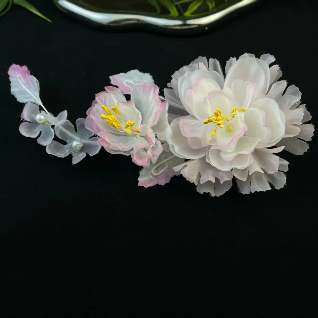 云鬓花古风饰品古装发饰仙气飘飘烫花发夹 云鬓粉梦 汉服头饰B574