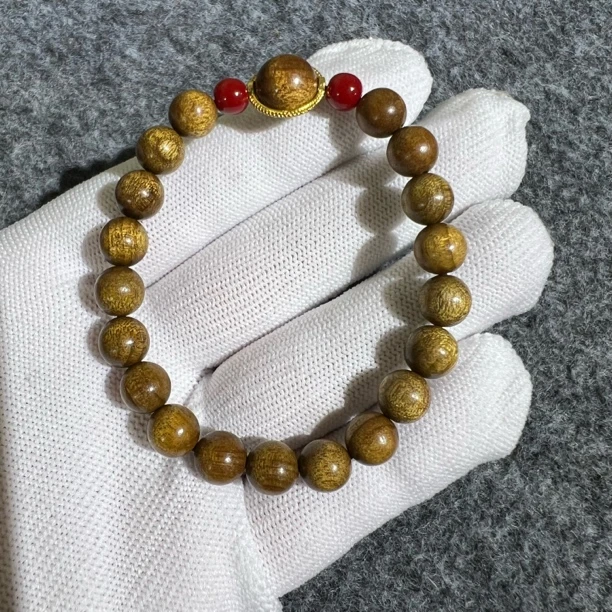 小叶桢楠满金丝0.8DIY福利手串