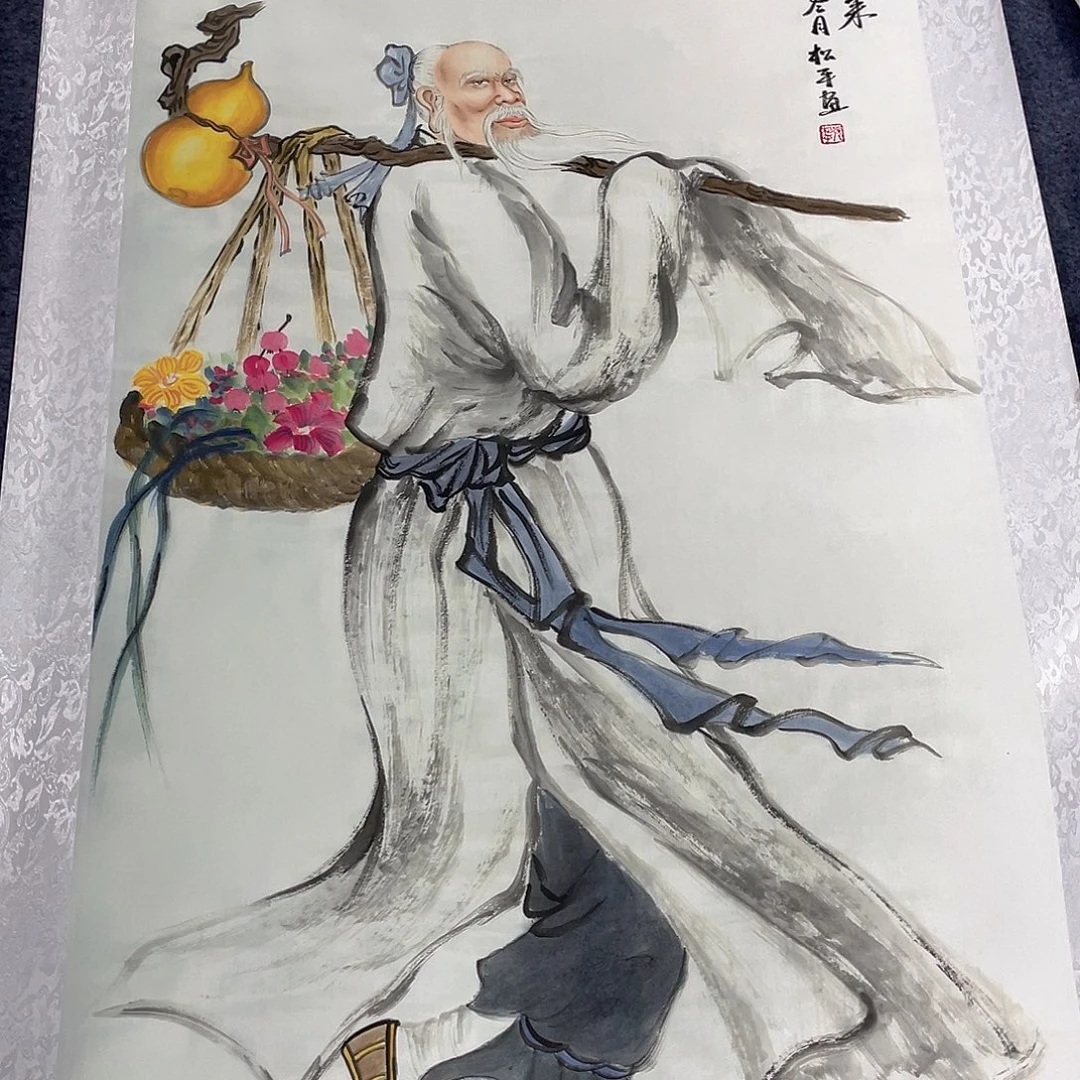 国画作品小姐姐放漏…