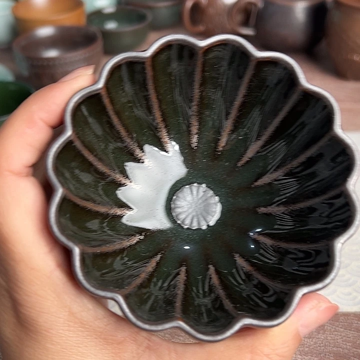 龙泉云间青瓷小米茶器