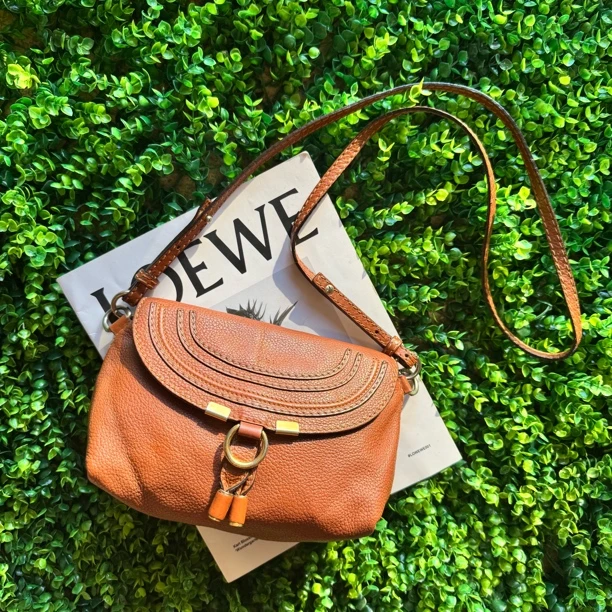 95新 Chloe/蔻依 焦糖色单肩包 斜挎包