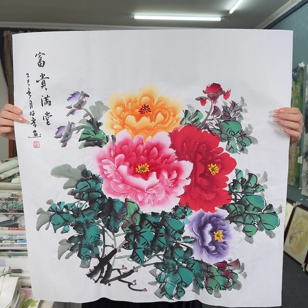 纯手绘国画作品作品