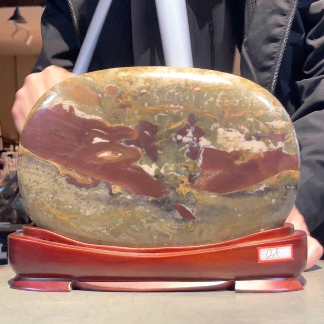 彩石三峡清江画面石24/18/3