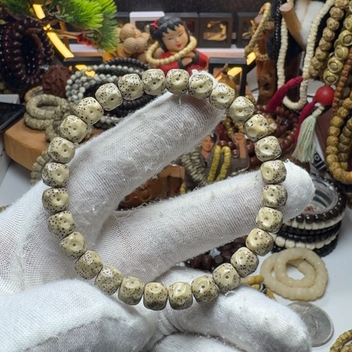 手串星月菩提5号车尺寸8.7石玉无相单圈