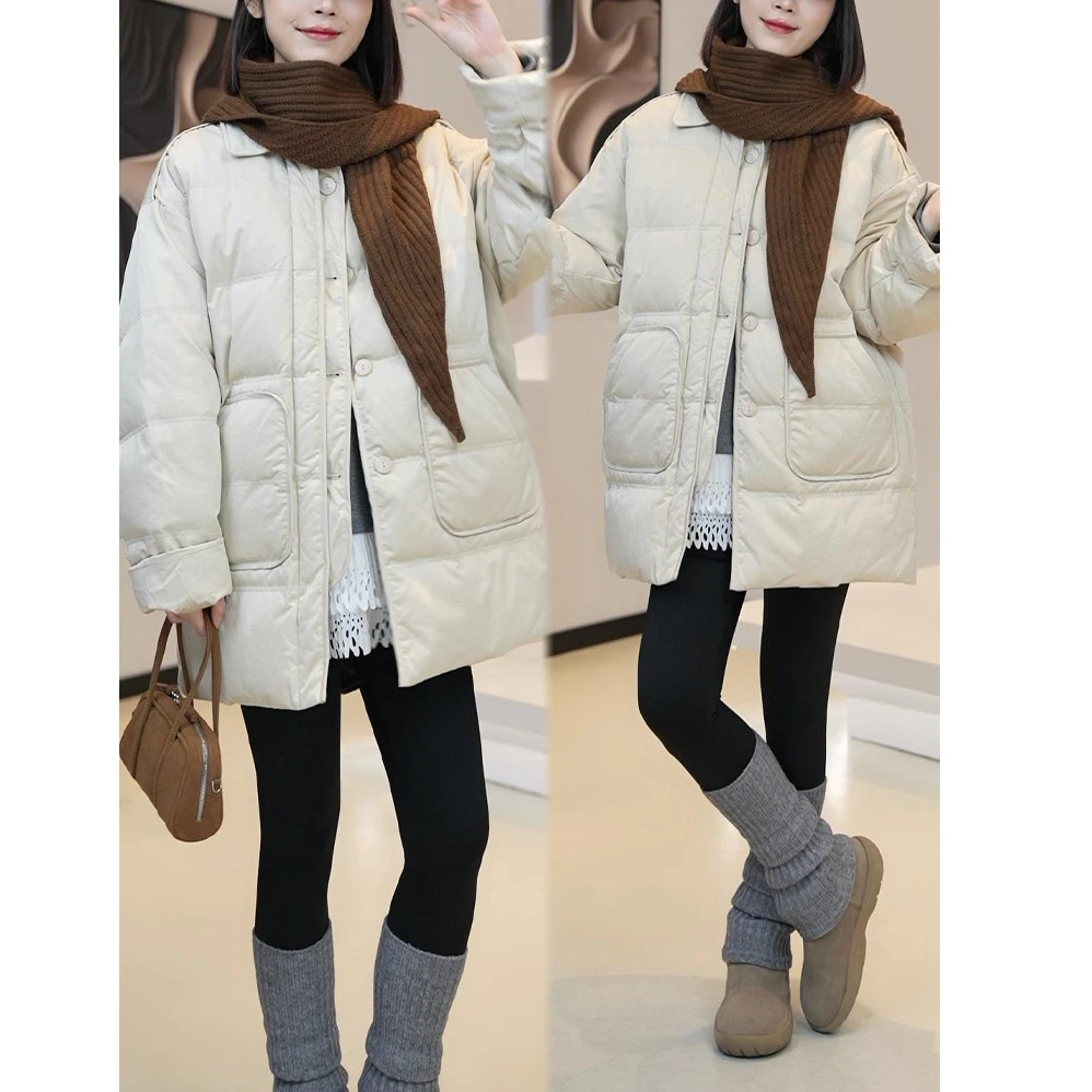 2025新款简约百搭减龄洋气小众棉服保暖气质高级感加厚外套女潮