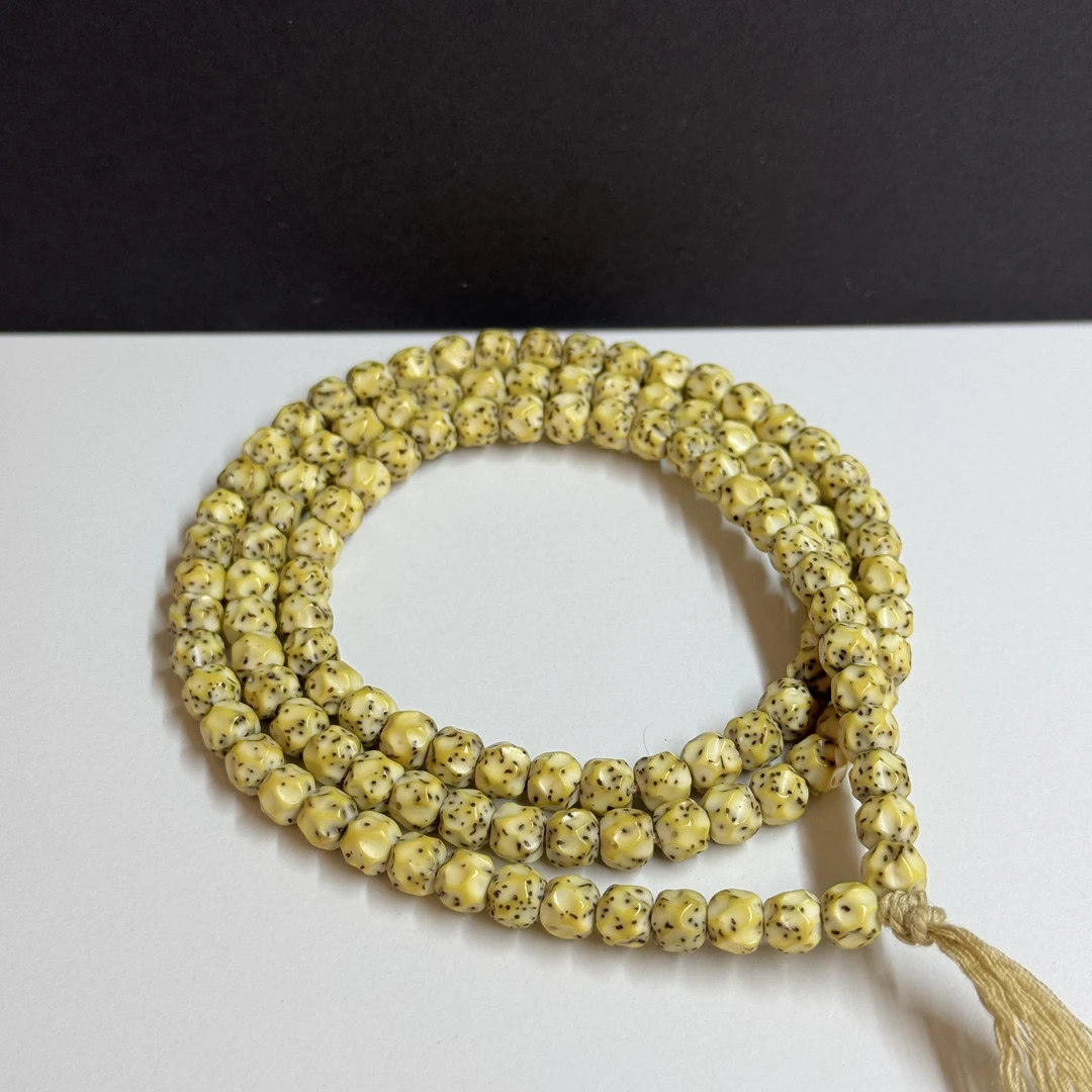 【友闲0脱0水煮】星月菩提6.8改手工无相108长串脖挂一物一图