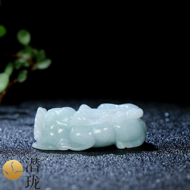 【潜珑珺】WJ-0801翡翠缅料大貔貅吊坠卡40mm多样性拍一发一