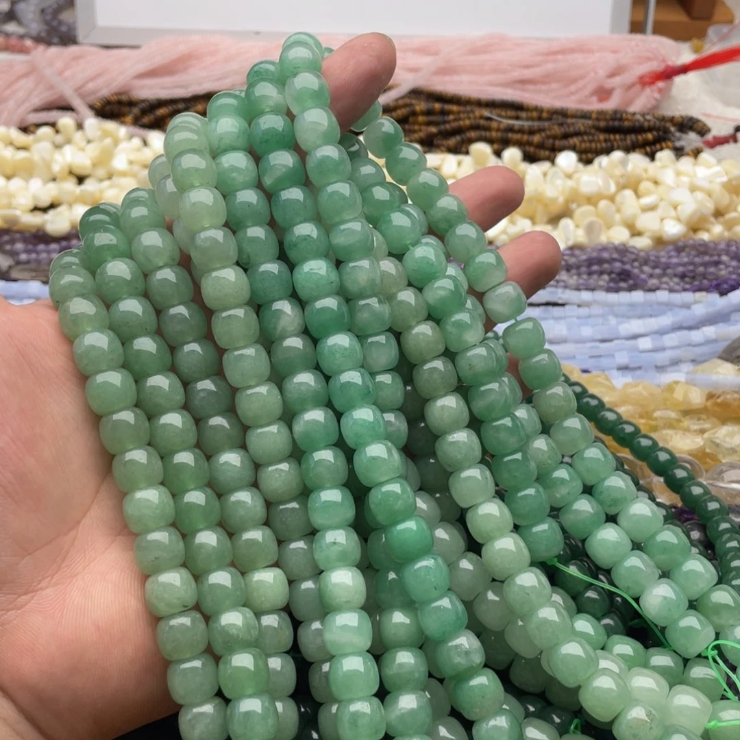 合金玛瑙/玉髓珠宝半成品一条装卡10mm东陵玉老型珠