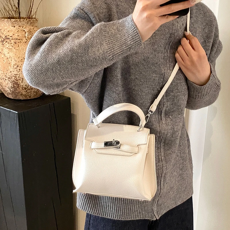 左九女包小众时尚凯莉包女2025春季新款高级感简约单肩包潮洋气通