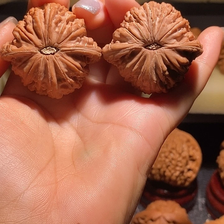 文玩核桃把件角*伍41磨盘