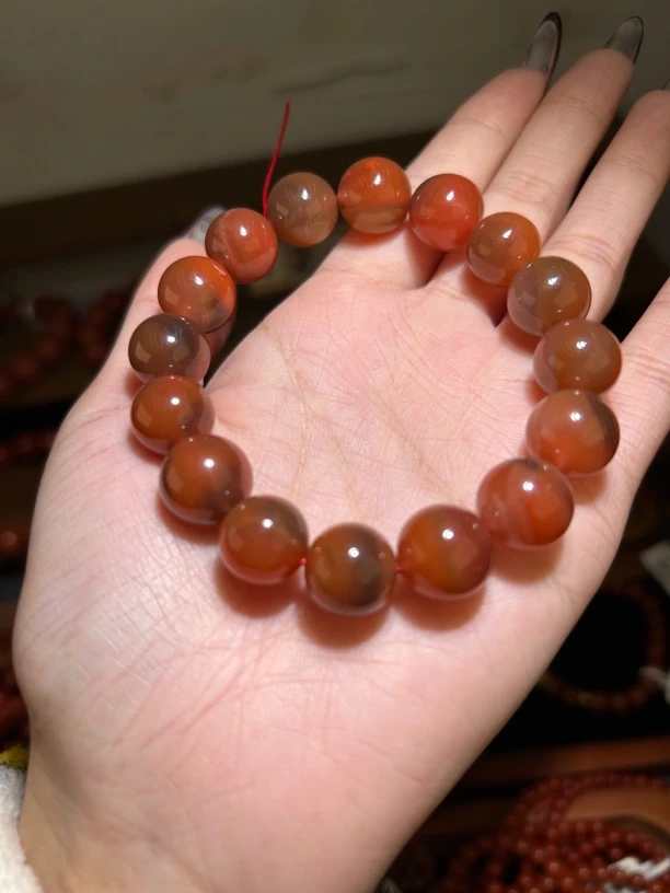 川料南红水墨画单圈13mm/193/多样性发其一