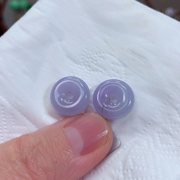 未镶嵌翡翠耳饰天然