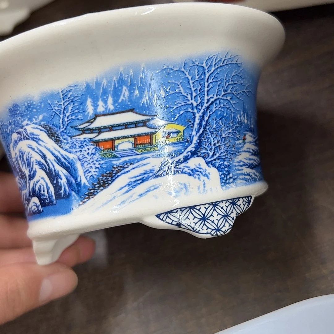 紫砂花盆813号瑕疵13/6.5cm