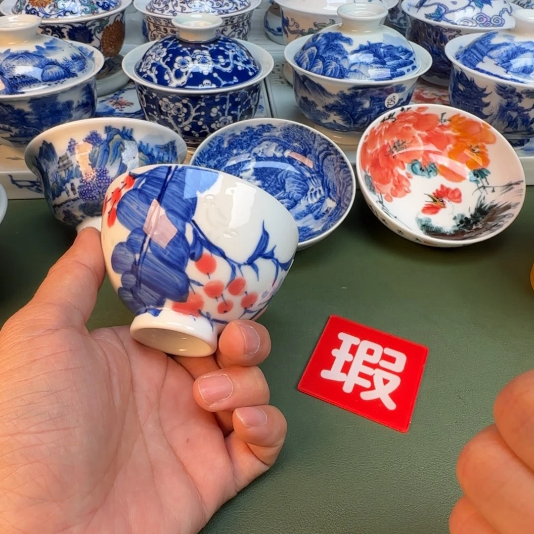 纯手工纯手绘茶具石头260