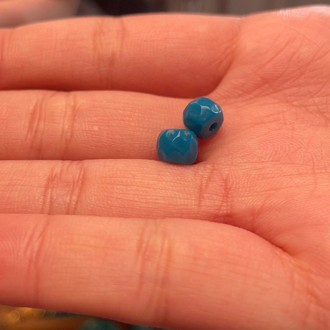 树脂6颗7mm暴力蓝无相珠