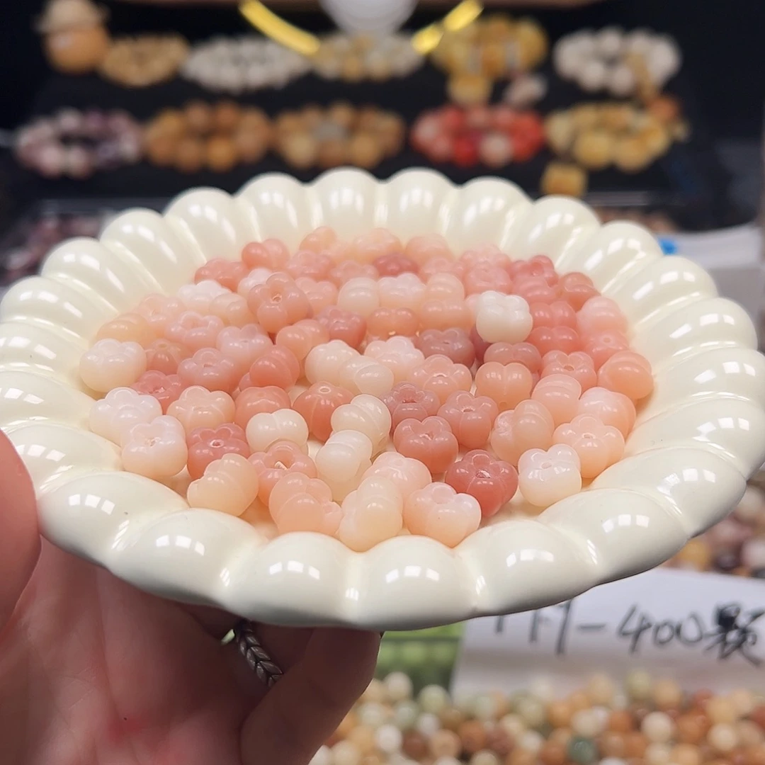 菩提根/象牙果手串粉桂花23颗