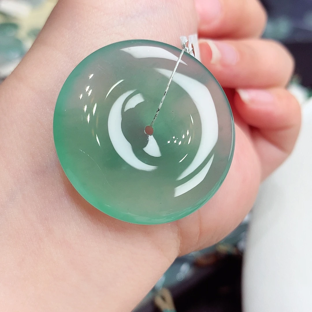 翡翠未镶嵌颈饰翡翠91，34.1/6