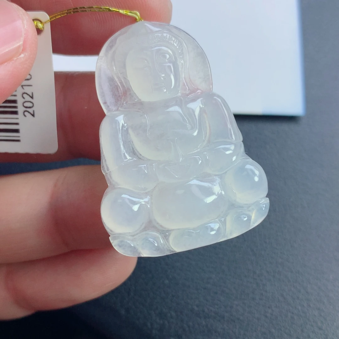 颈饰未镶嵌翡翠观音