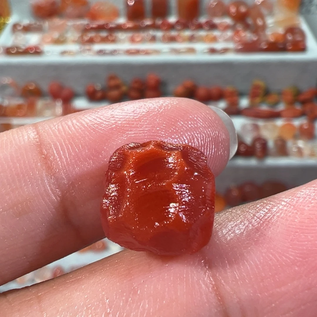 南红玛瑙川料未镶嵌无相珠