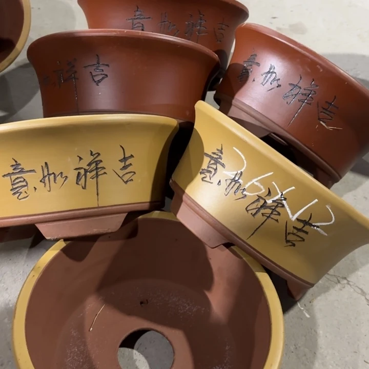 花盆紫砂100-6。 26-12。