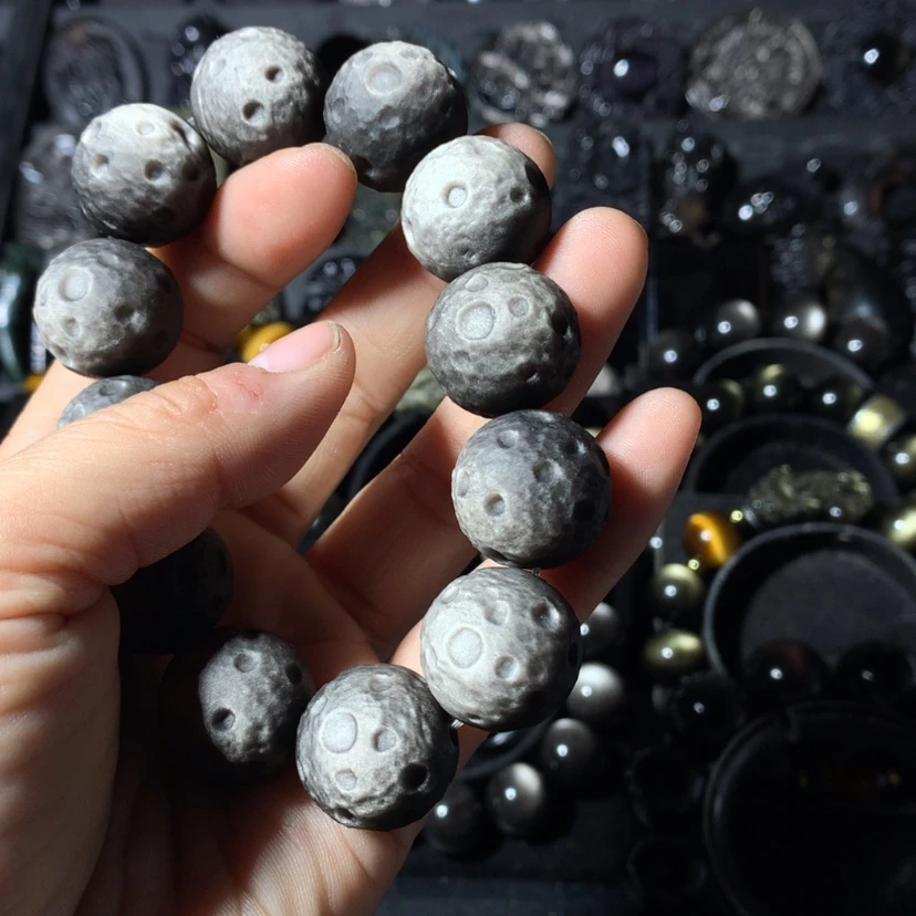 【闪购商品】黑曜岩手串未镶嵌白*黑