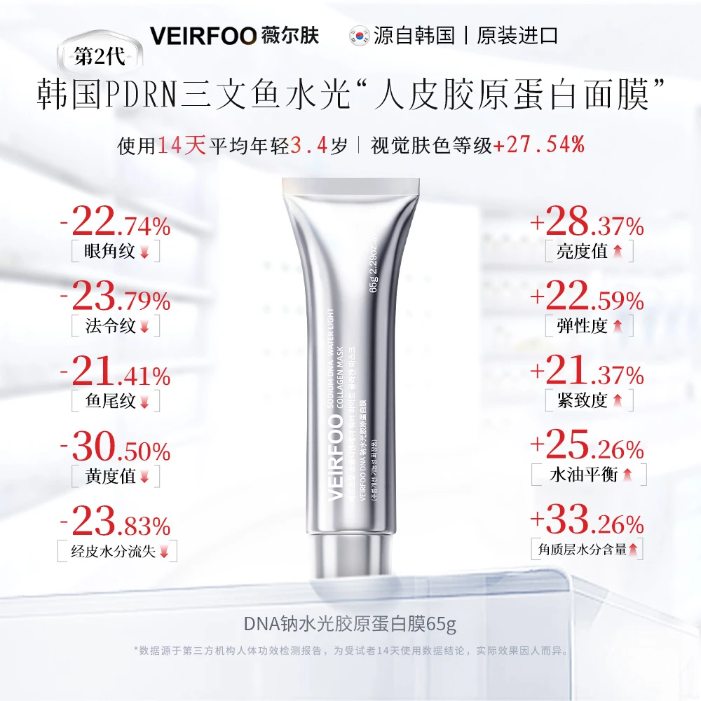 韩国VEIRFOO原装进口 DNA钠水光胶原蛋白膜MY