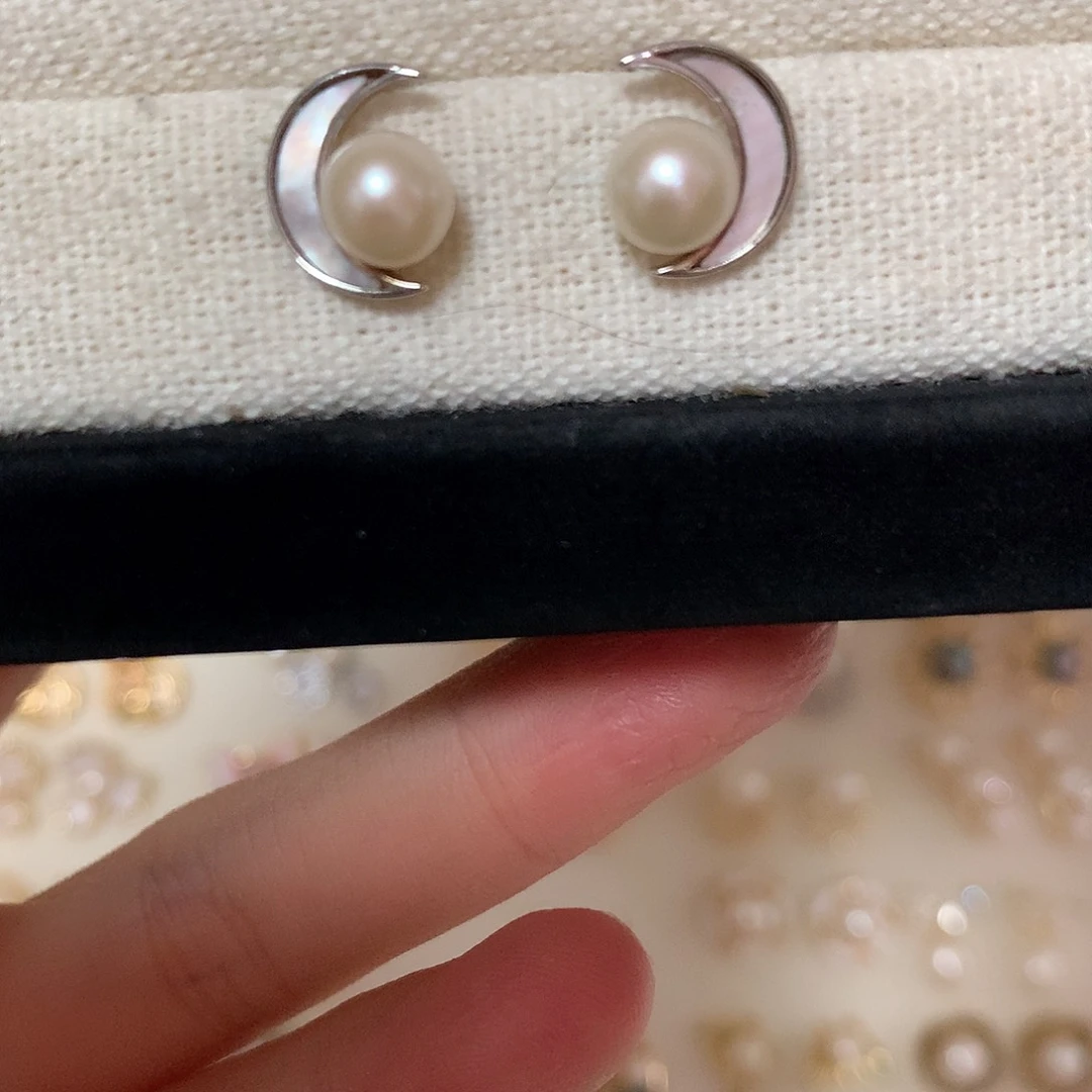 淡水珍珠耳饰合金?**绪