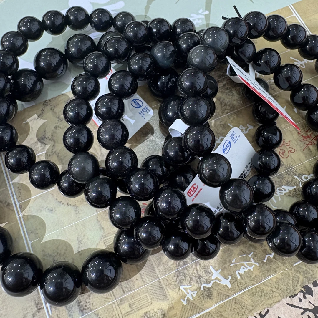 黑曜石手串8mm 彩虹眼黑曜石