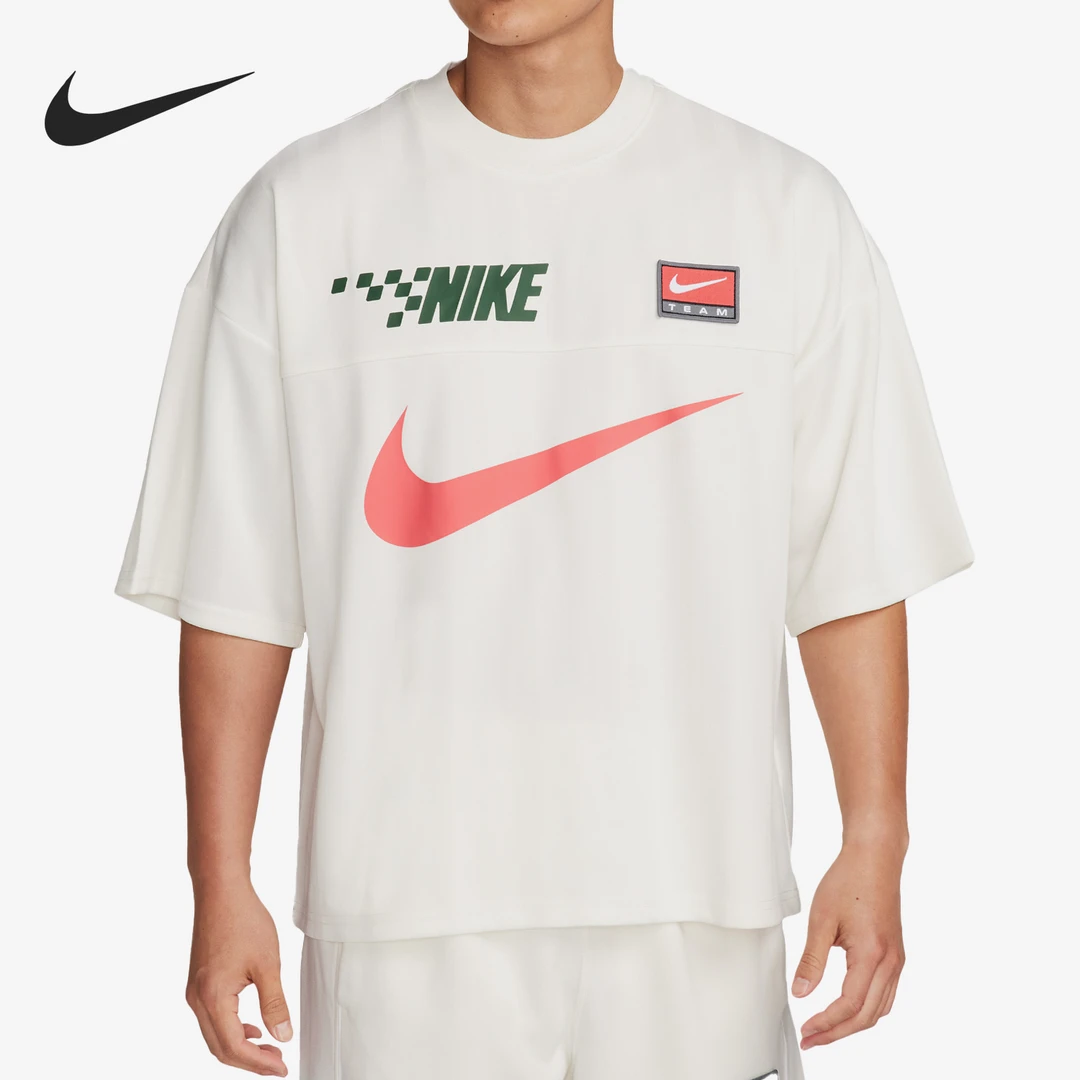 Nike/耐克正品新款男子跑步训练健身运动套头短袖FB7255-133