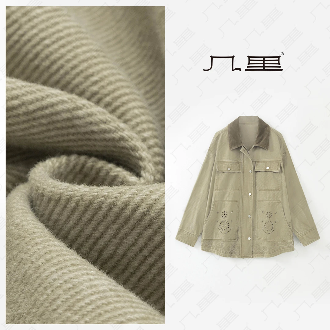 几里与麻【西部牛仔】休闲工装复古外套 衣长69 胸围130 2073141