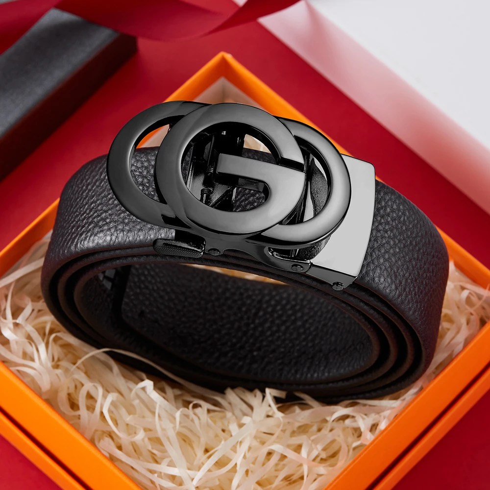 Dante丹迪男士裤带商务休闲皮带男款腰带赠礼盒装-ll