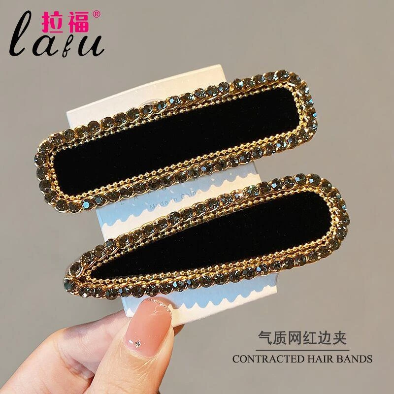 网红碎发夹子头饰发夹侧边少女发卡脑勺刘海夹前额卡子气质边夹