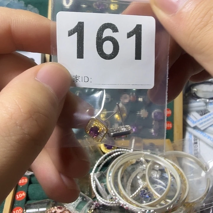 ****呀石榴石银S925镶嵌耳饰