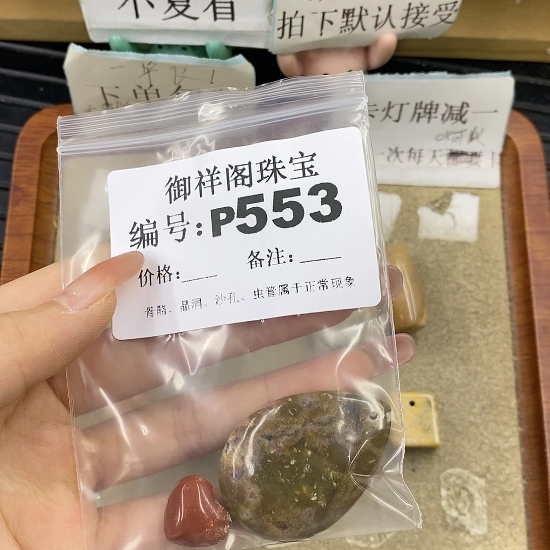硅化珊瑚（珊瑚玉）未镶嵌颈饰加**砖