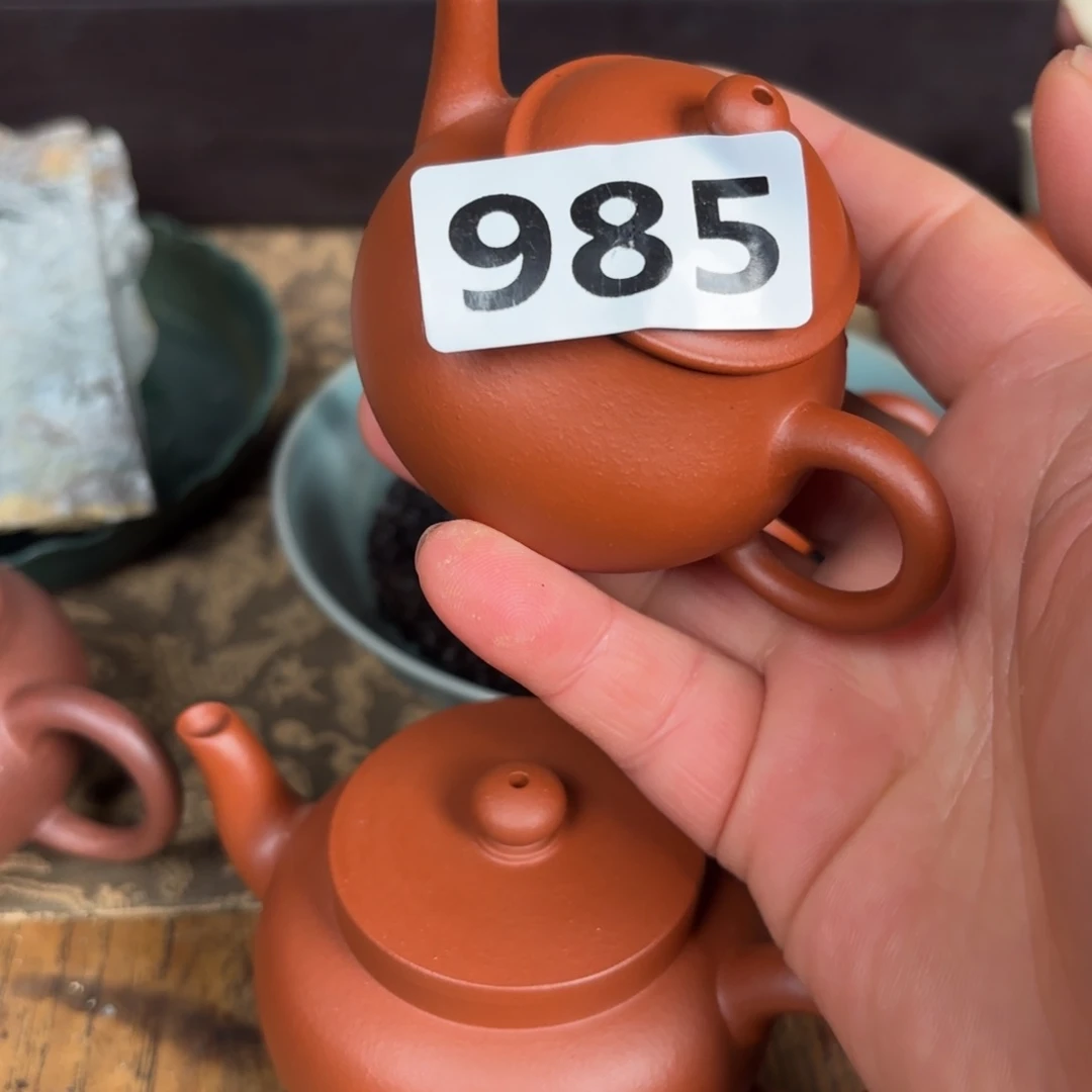 紫砂茶壶@****?小品潘壶朱泥