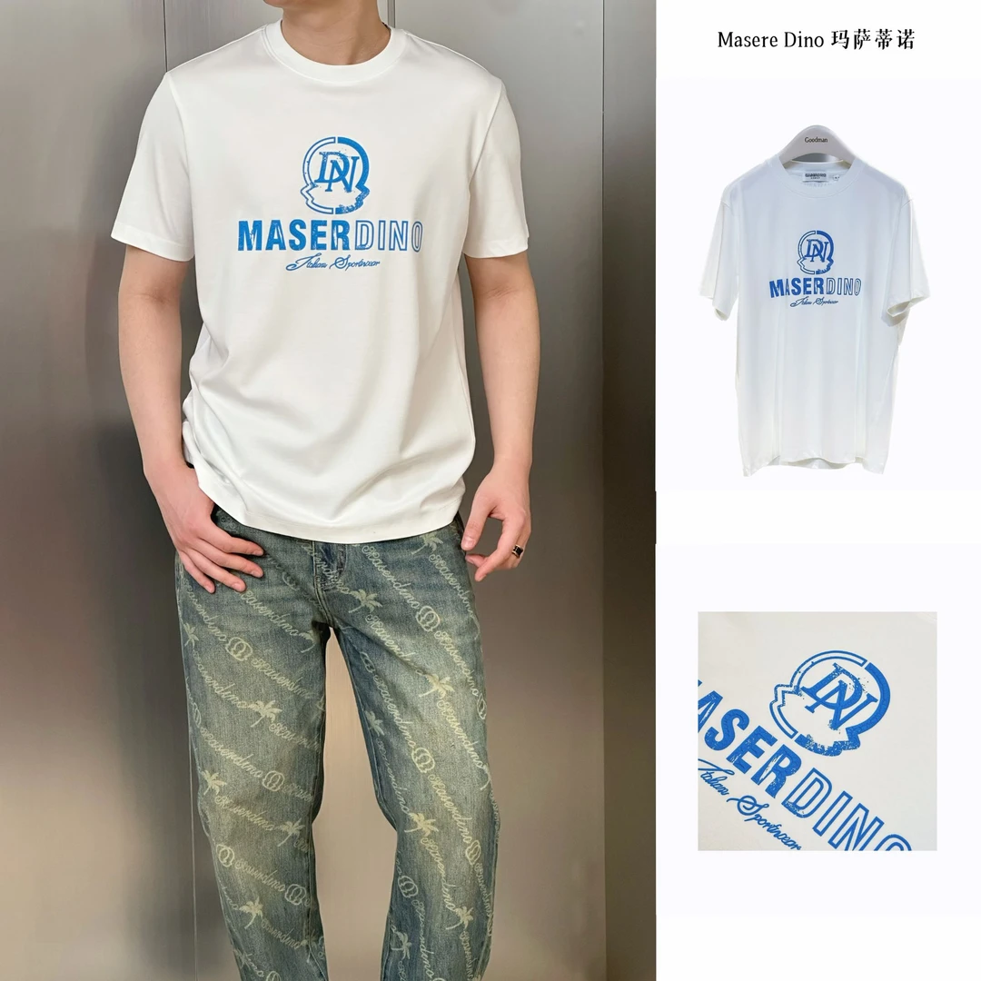 27068 玛撒蒂诺/25春夏新款男士高品质精梳棉时尚休闲短袖T恤