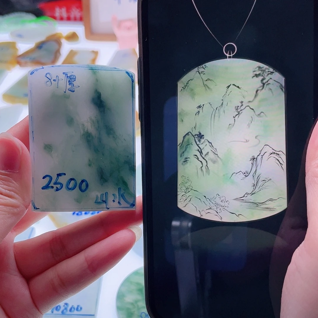 定制翡翠未镶嵌天然翡翠包工