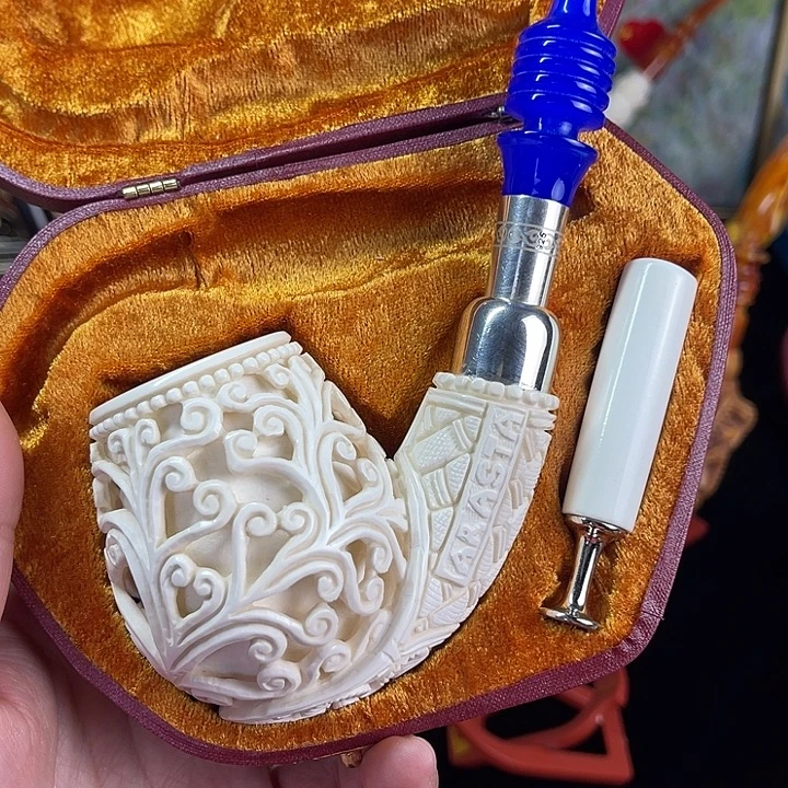 海泡石超大号军插唐草纹苹果116