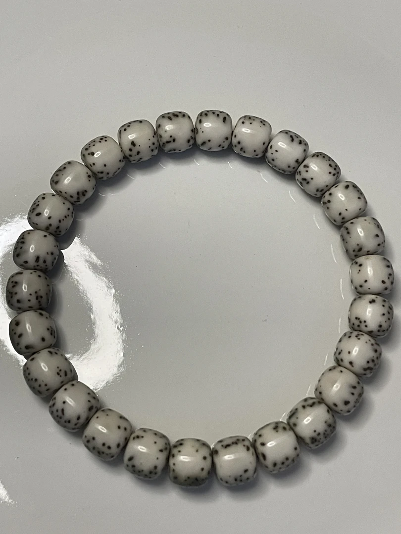 星月菩提河豚9*8尺寸润透石玉料灰背绿背可选手串