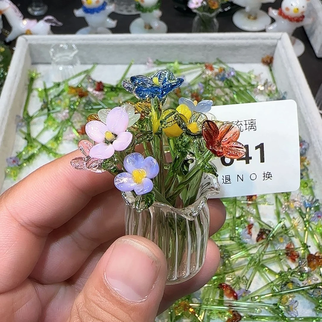 琉璃手工艺品641插花