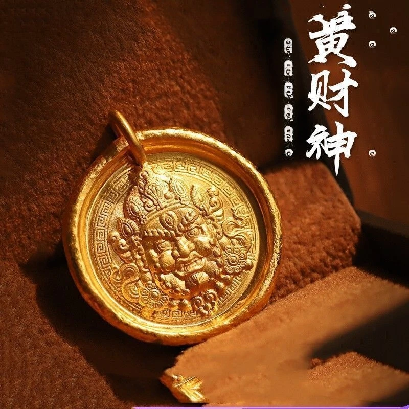 吊坠 J8375经典黄色大黄财财吊坠