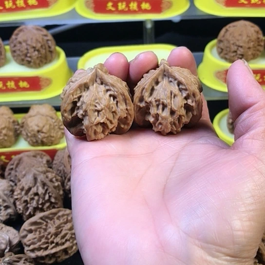 文玩核桃 盘山三菱全品无修