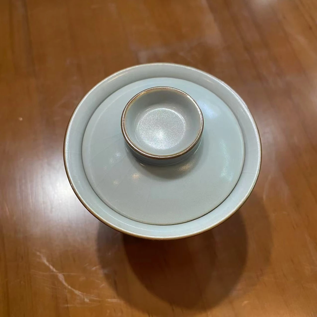 北溪堂-仿古二才盖碗T2415