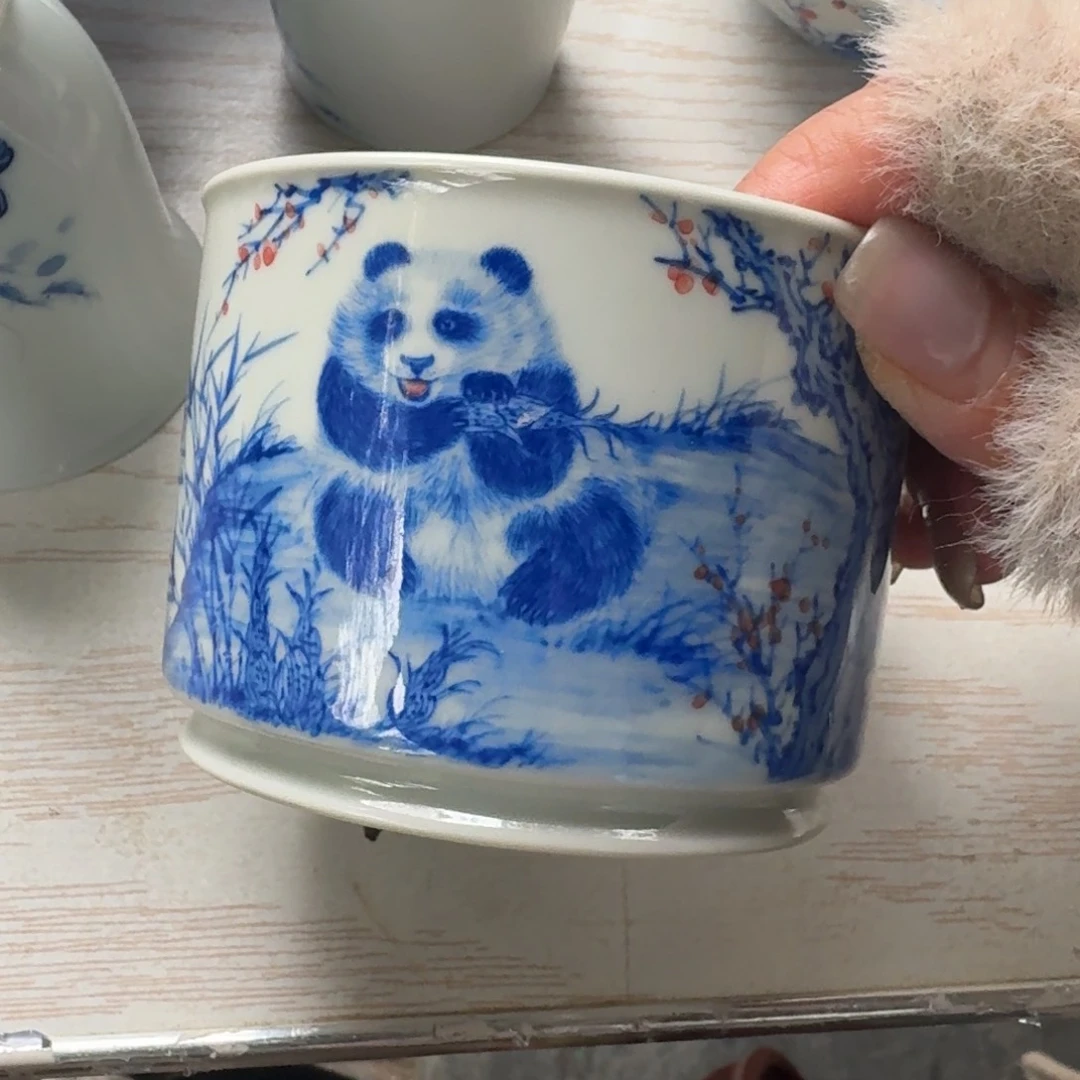 胖*儿景德镇陶瓷手绘单杯