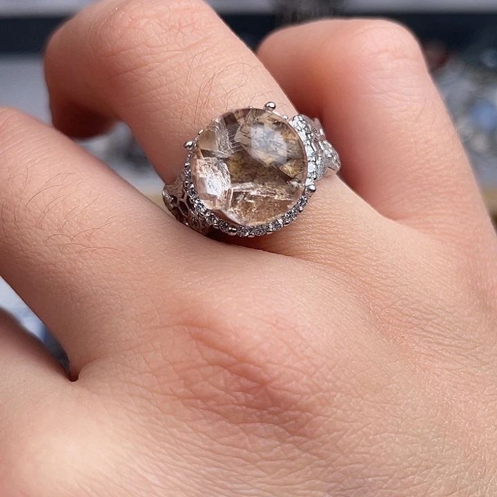 银S925镶嵌吊坠(不含链)水晶