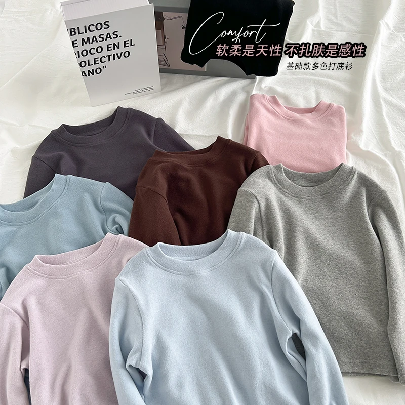 【现货】郝叔童品秋季新款限定网红2025男女童高货修身打底衫HL5346