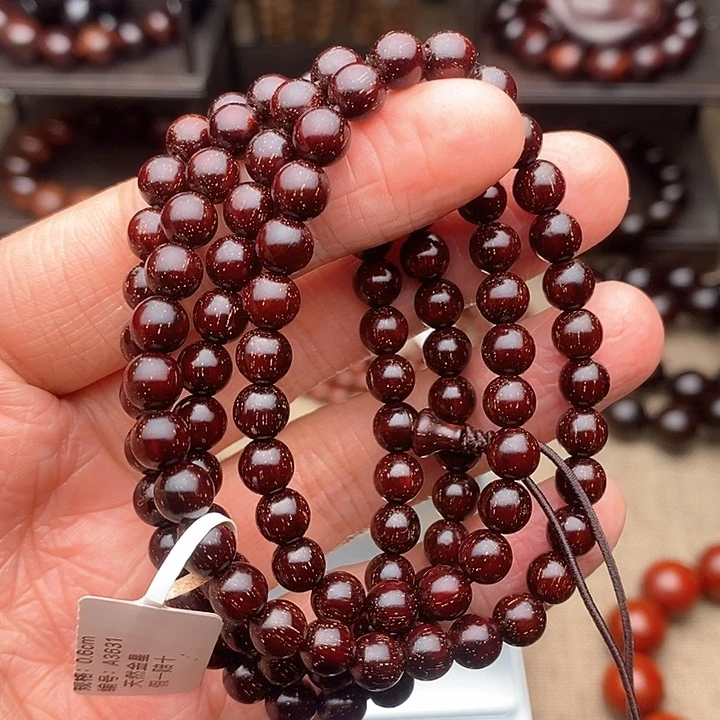 檀香紫檀（小叶紫檀）手串/手链菇*0.6爆满金星