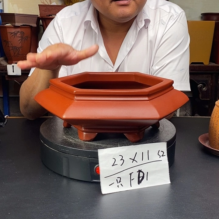 紫砂花盆货号一只FD1
