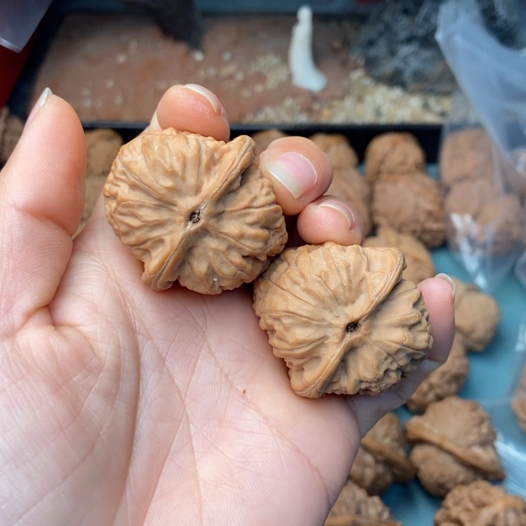 吊坠文玩核桃红方印14